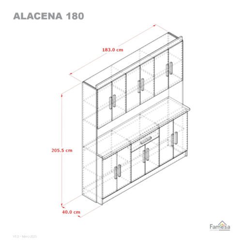 ALACENA 180 | Máxima capacidad y elegancia para tu hogar