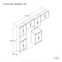 COCINA ROMA 40 | Sofisticación clásica para tu cocina soñada